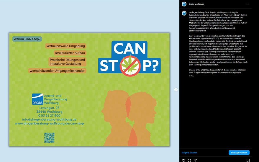 Screenshot eines Beitrags